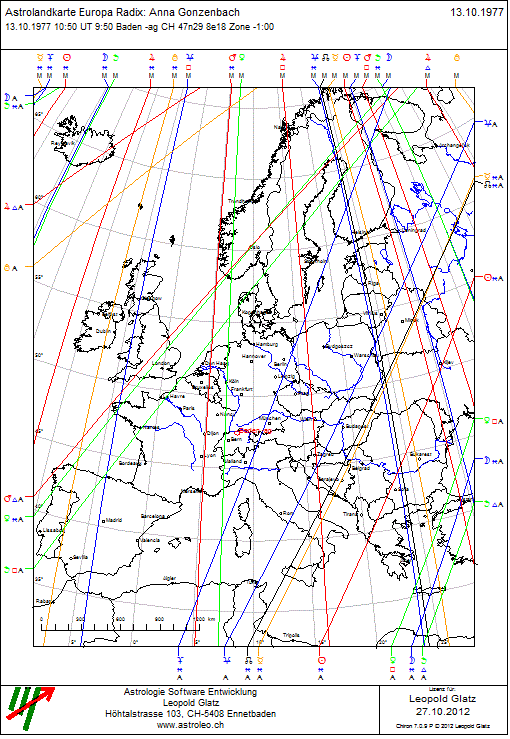 Astrolandkarte Europa